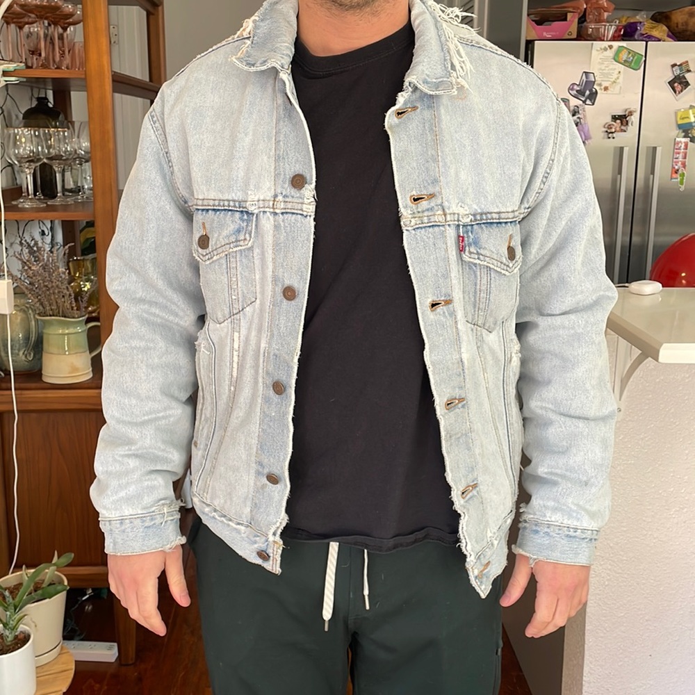 Coogi Reclaimed Reversible Levi’s jacket M/L
